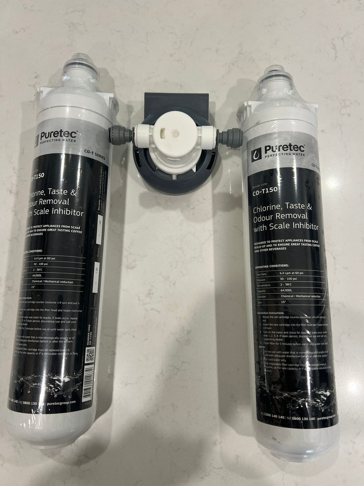 Pure Water Puretec Filter Pack PLUS FREE CO-T150 filter cartridge