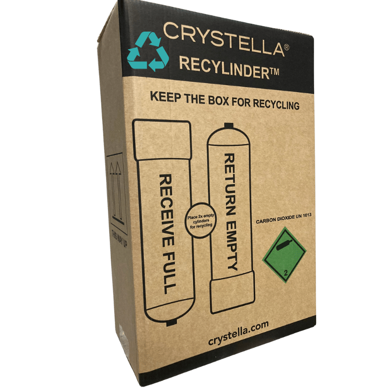 6 x Crystella CO₂ Cylinder 2.2L Compatible with Zip™ 91295, Billi™ (99611 / 996912) FREE Freight & Recycling