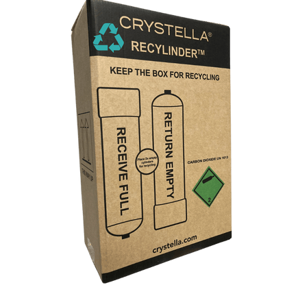 8 x Crystella CO₂ Cylinder 2.2L Compatible with Zip™ 91295, Billi™ (99611 / 996912) FREE Freight & Recycling