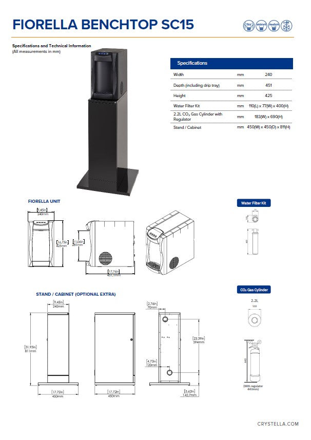 Crystella Fiorella Cabinet FreeStanding