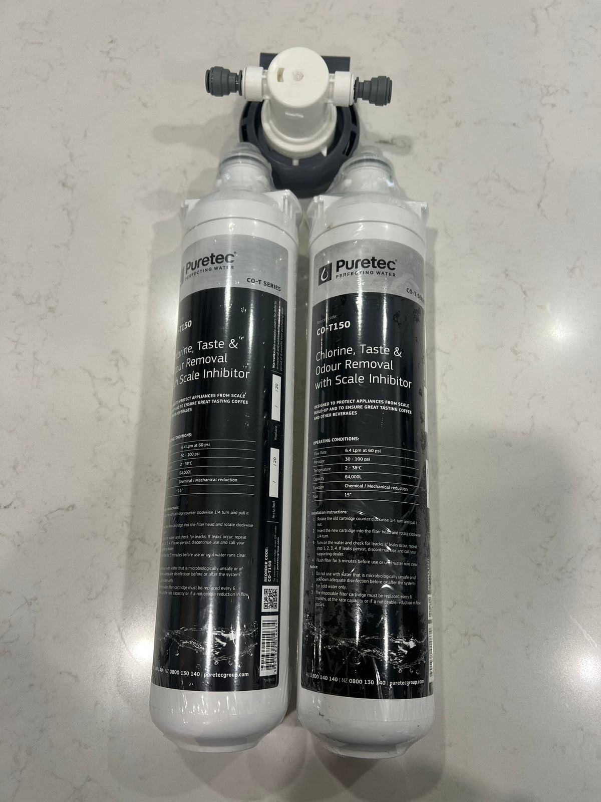 Pure Water Puretec Filter Pack PLUS FREE CO-T150 filter cartridge