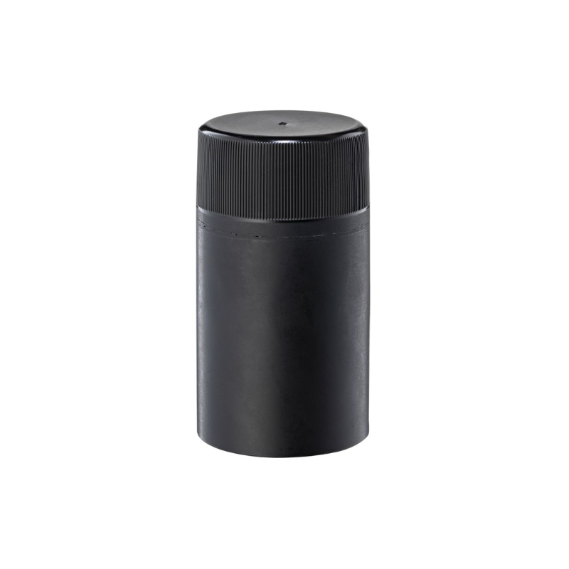 Black Lid/Cap Screw Top & Sleeve For Crystella 750ml Bottle 12xPack